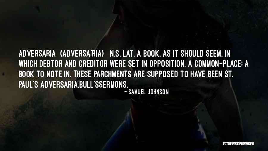Opposition Book Quotes By Samuel Johnson Opposition Book Quotes By Samuel Johnson