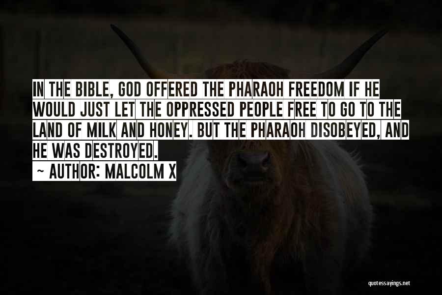 Oppressed Bible Quotes By Malcolm X