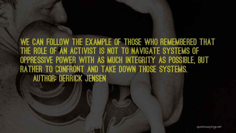 Oppressive Power Quotes By Derrick Jensen