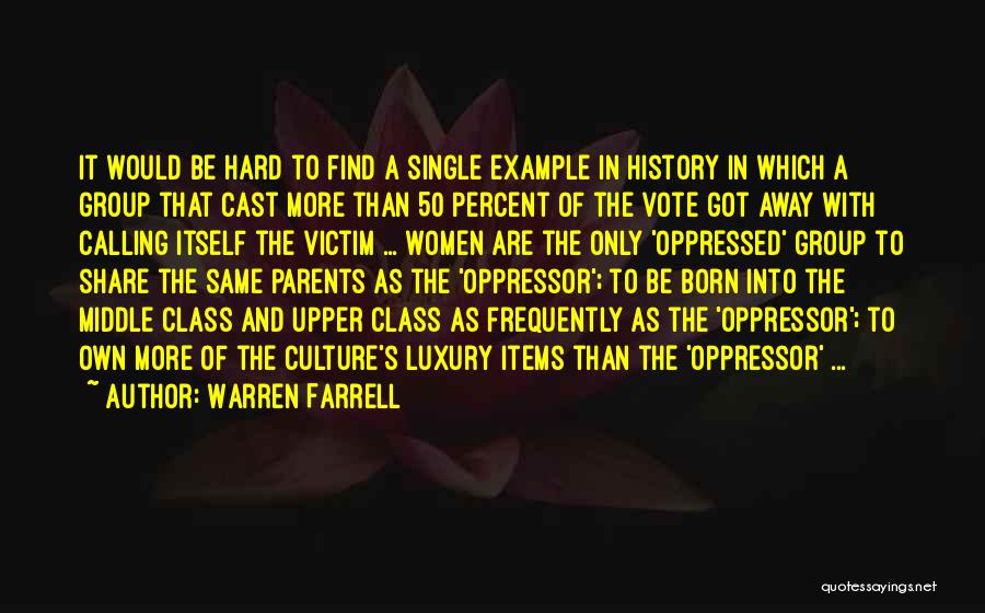 Oppressor Quotes By Warren Farrell