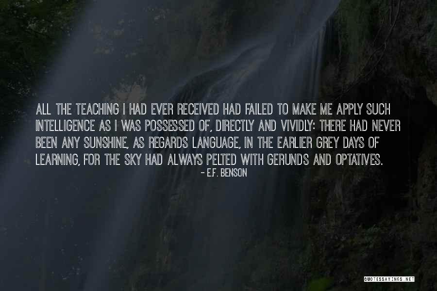 Optatives Quotes By E.F. Benson Optatives Quotes By E.F. Benson