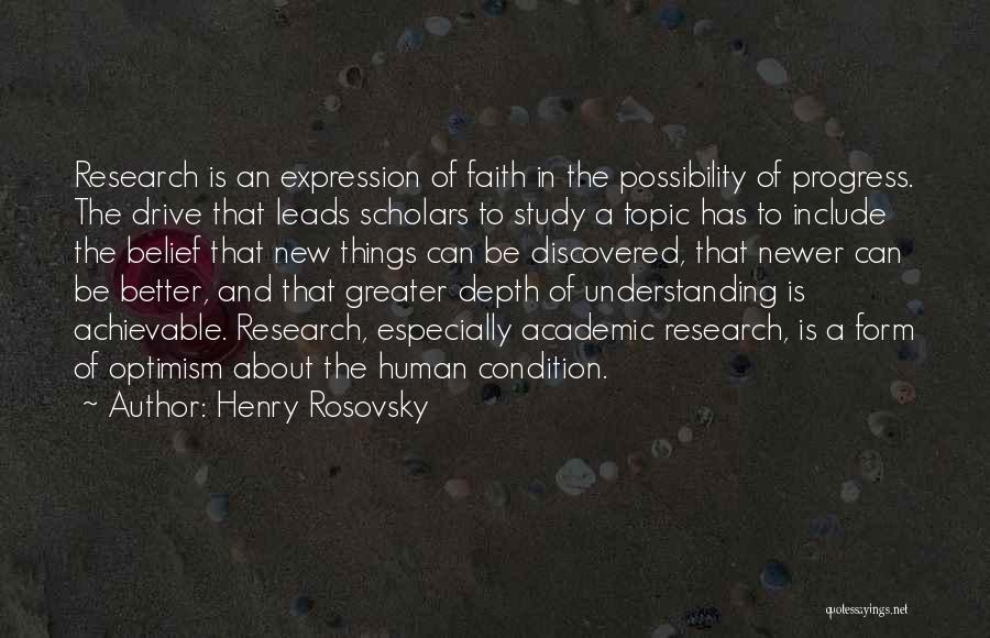 Optimism And Faith Quotes By Henry Rosovsky