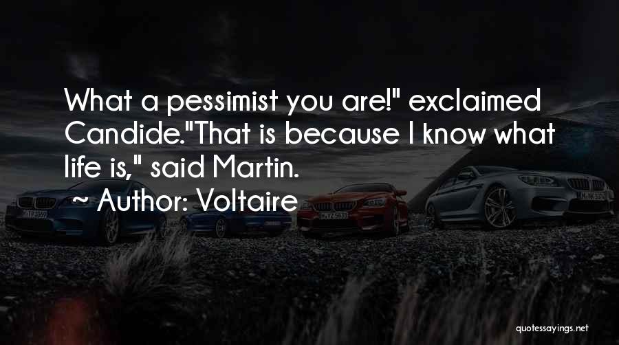 Optimism Over Pessimism Quotes By Voltaire
