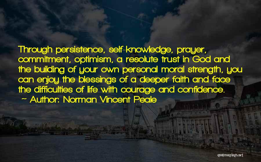 Optimism Trust And Self-confidence Quotes By Norman Vincent Peale