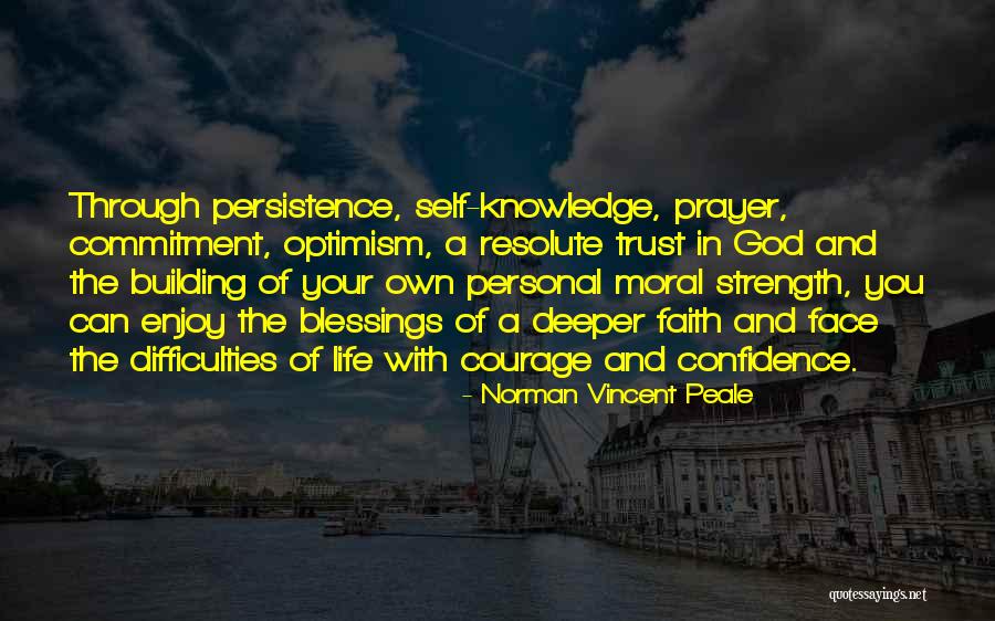 Optimism Trust And Self-confidence Quotes By Norman Vincent Peale Optimism Trust And Self-confidence Quotes By Norman Vincent Peale