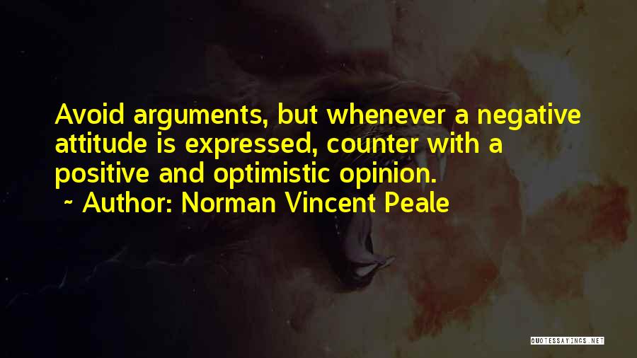 Optimistic Attitude Quotes By Norman Vincent Peale