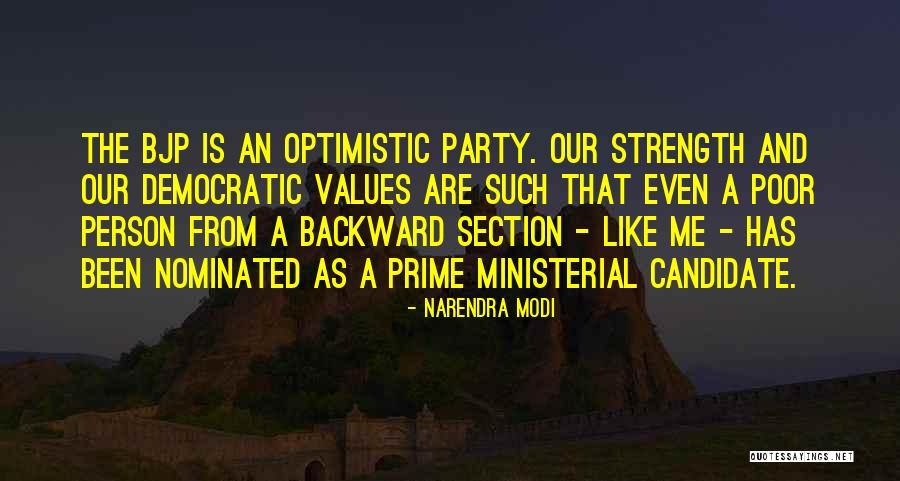 Optimistic Person Quotes By Narendra Modi