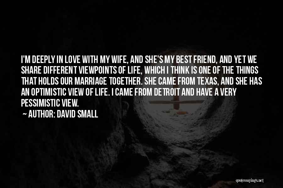 Optimistic View Of Life Quotes By David Small