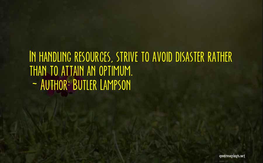 Optimum Quotes By Butler Lampson