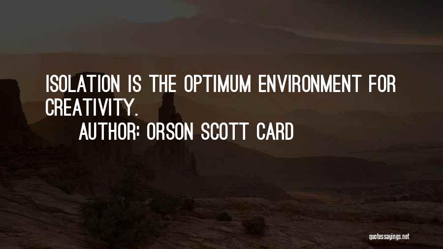 Optimum Quotes By Orson Scott Card