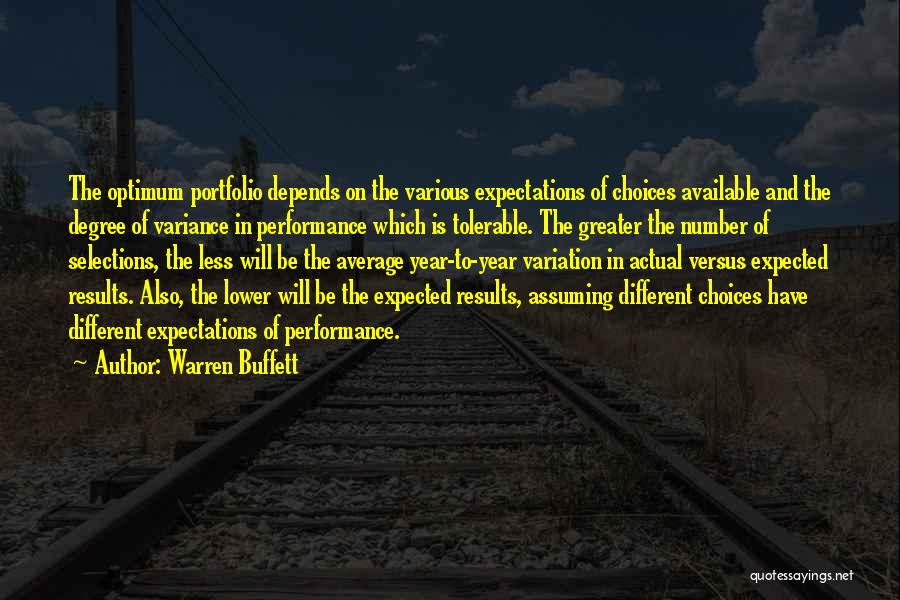 Optimum Quotes By Warren Buffett