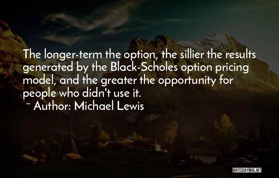 Option Pricing Quotes By Michael Lewis