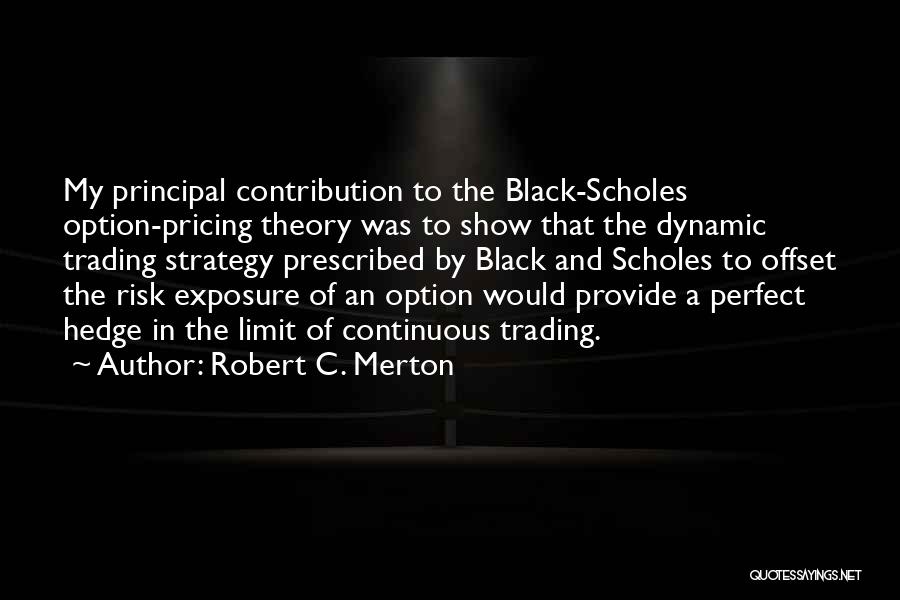 Option Pricing Quotes By Robert C. Merton