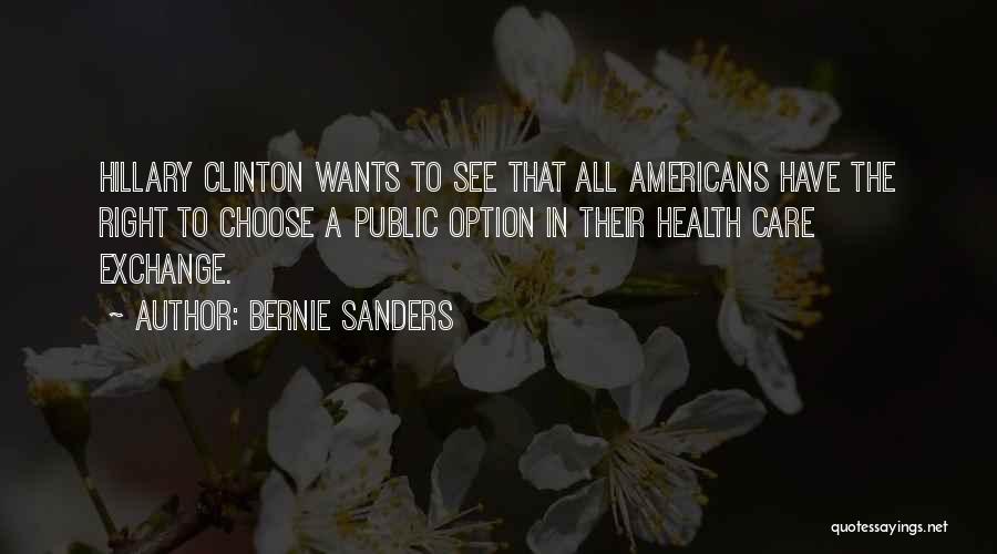 Option Quotes By Bernie Sanders