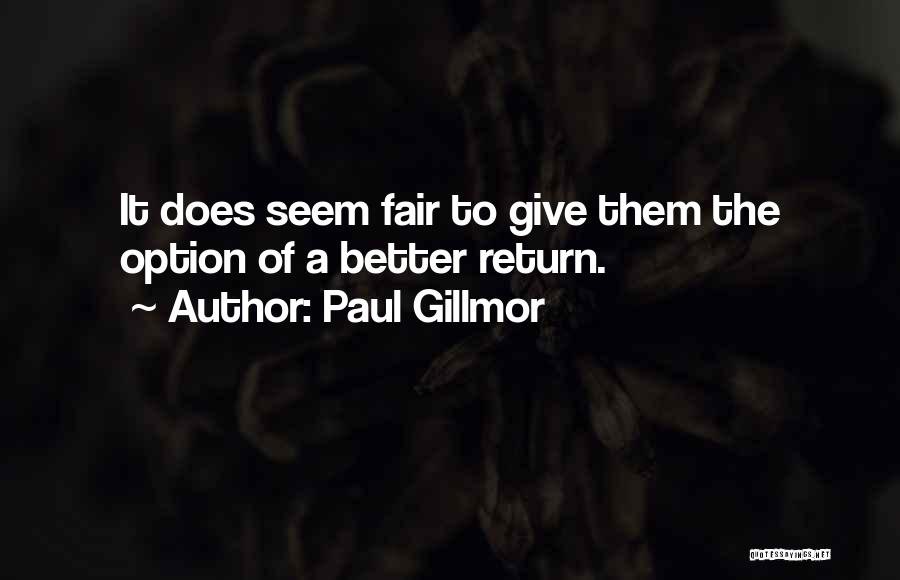 Option Quotes By Paul Gillmor