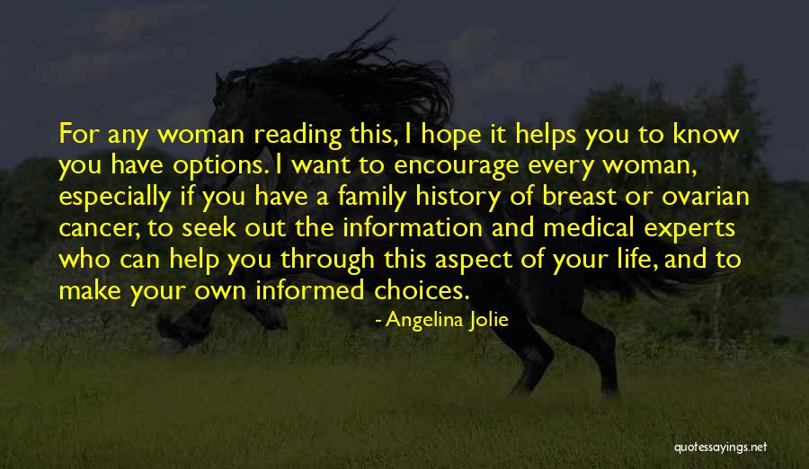 Options And Choices Quotes By Angelina Jolie