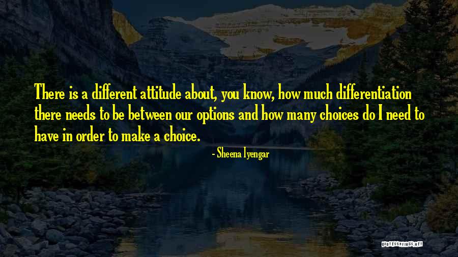 Options And Choices Quotes By Sheena Iyengar