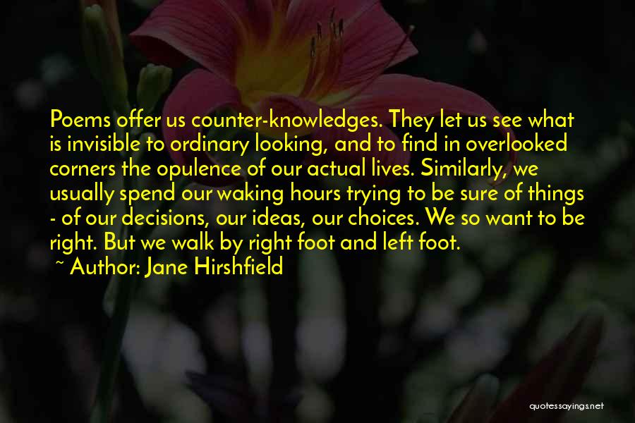 Opulence Quotes By Jane Hirshfield