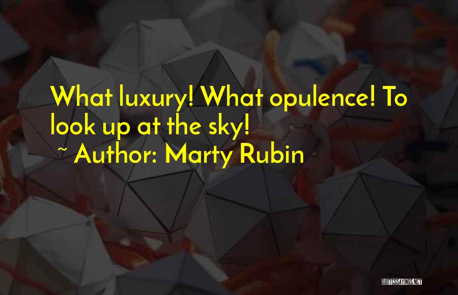 Opulence Quotes By Marty Rubin