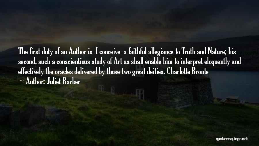 Oracles Quotes By Juliet Barker