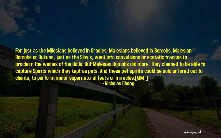 Oracles Quotes By Nicholas Chong Oracles Quotes By Nicholas Chong