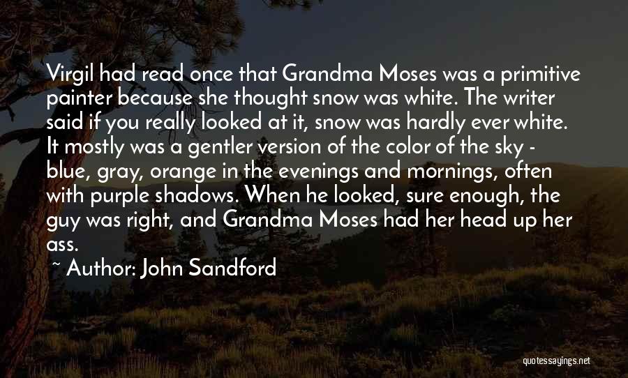 Orange Color Quotes By John Sandford