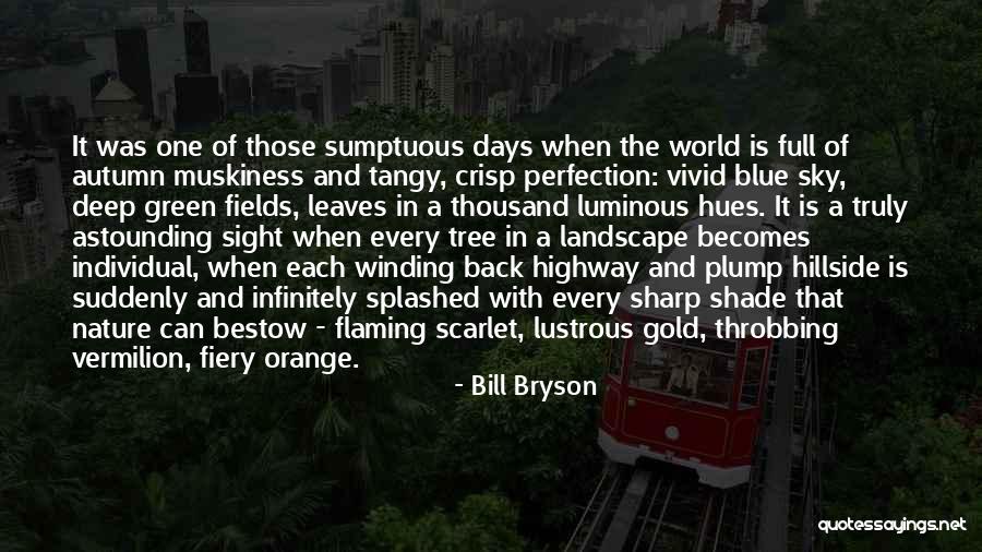 Orange Leaves Quotes By Bill Bryson