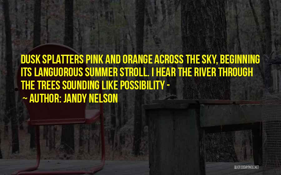 Orange Sky Quotes By Jandy Nelson