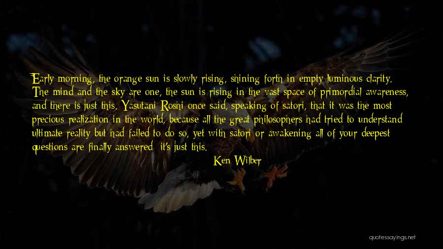 Orange Sky Quotes By Ken Wilber