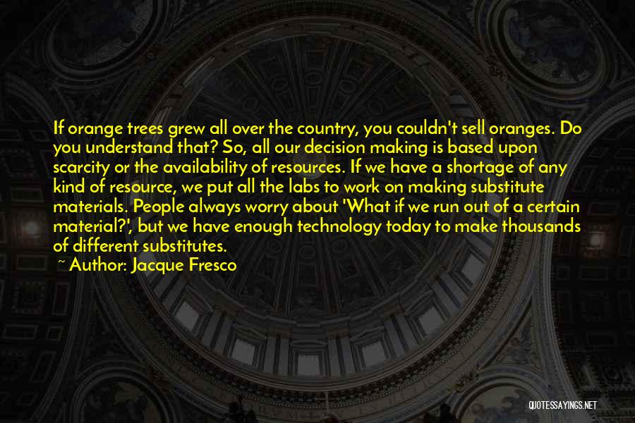 Orange Trees Quotes By Jacque Fresco