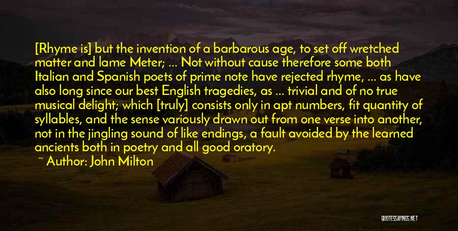 Oratory Quotes By John Milton