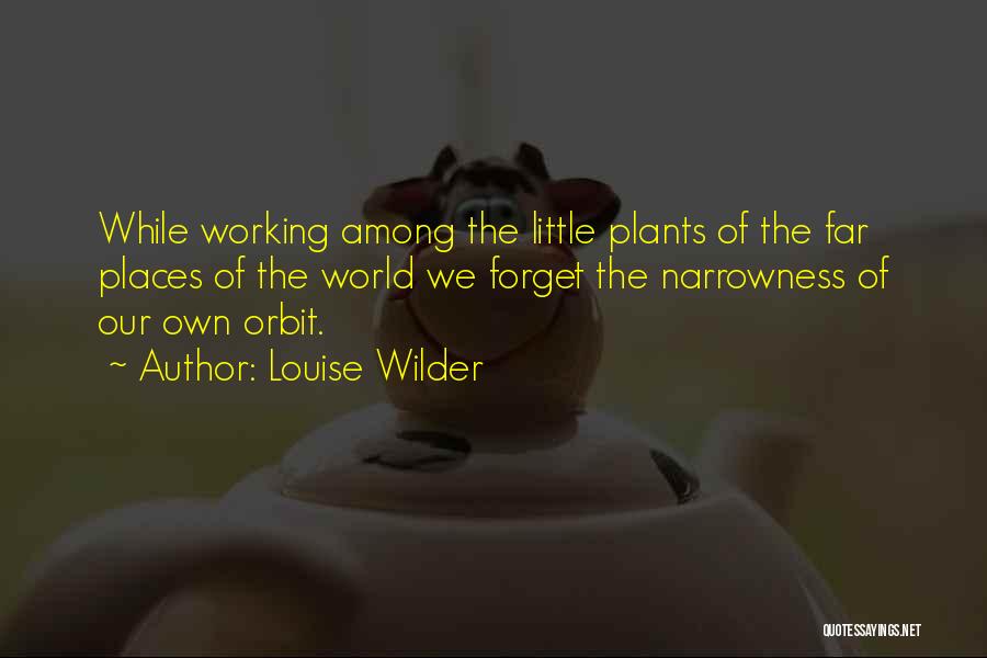 Orbit Quotes By Louise Wilder