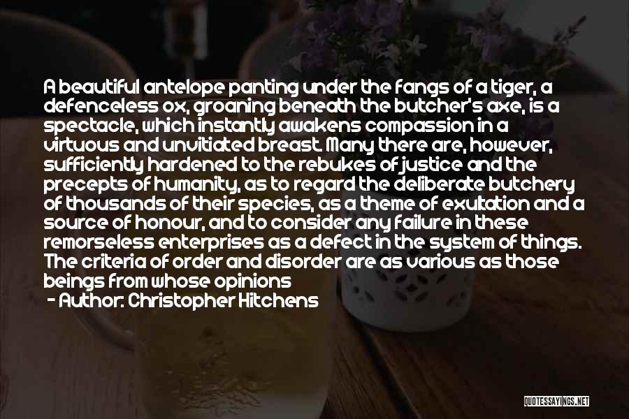 Order And Disorder Quotes By Christopher Hitchens