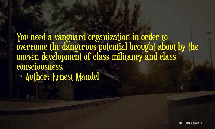 Order And Organization Quotes By Ernest Mandel