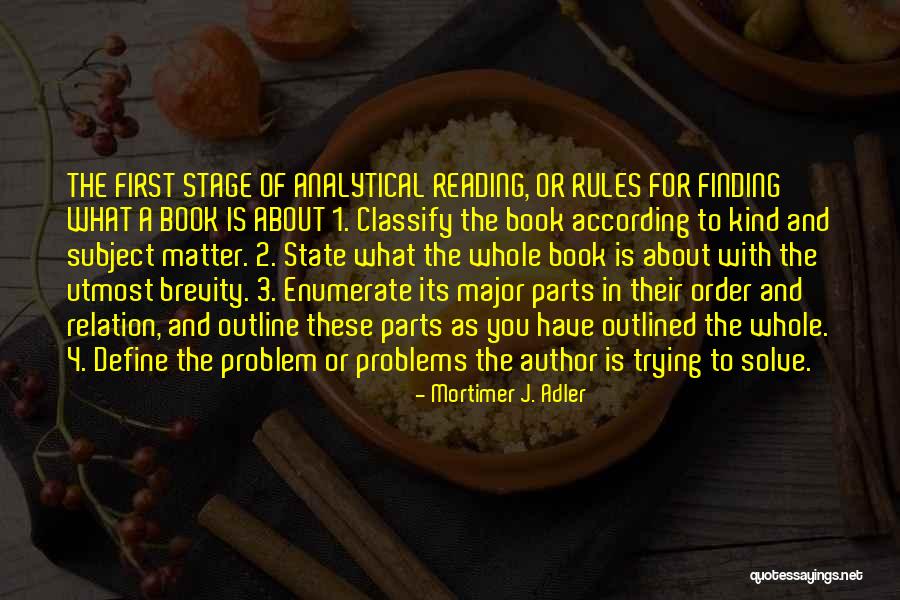 Order And Rules Quotes By Mortimer J. Adler Order And Rules Quotes By Mortimer J. Adler