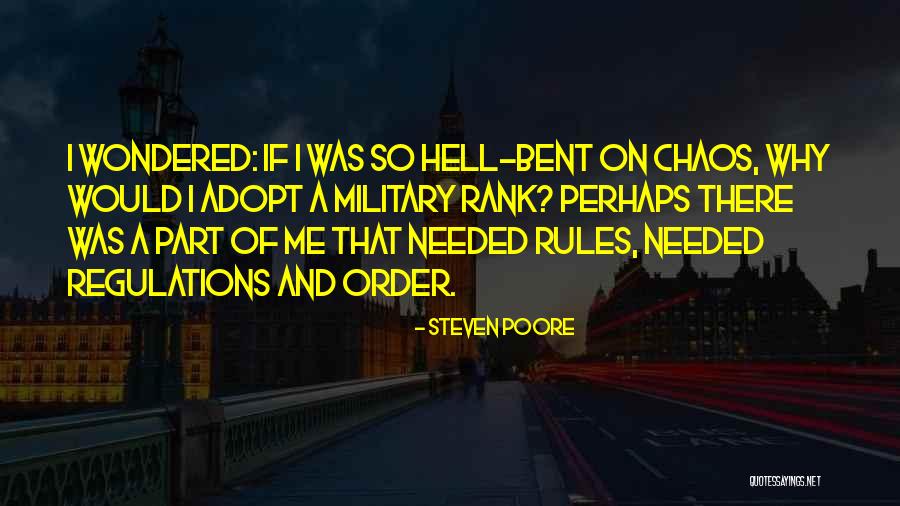 Order And Rules Quotes By Steven Poore Order And Rules Quotes By Steven Poore