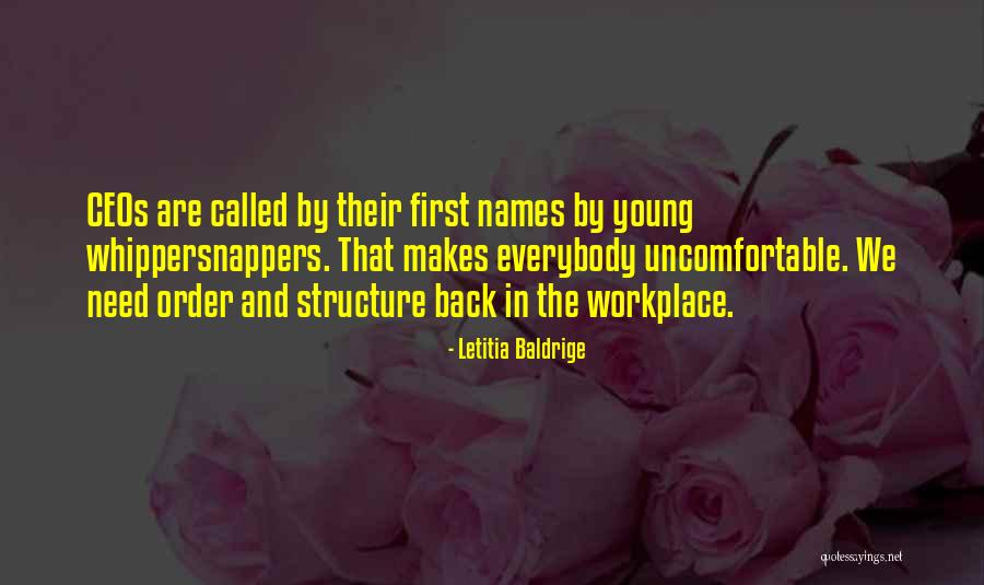 Order And Structure Quotes By Letitia Baldrige Order And Structure Quotes By Letitia Baldrige