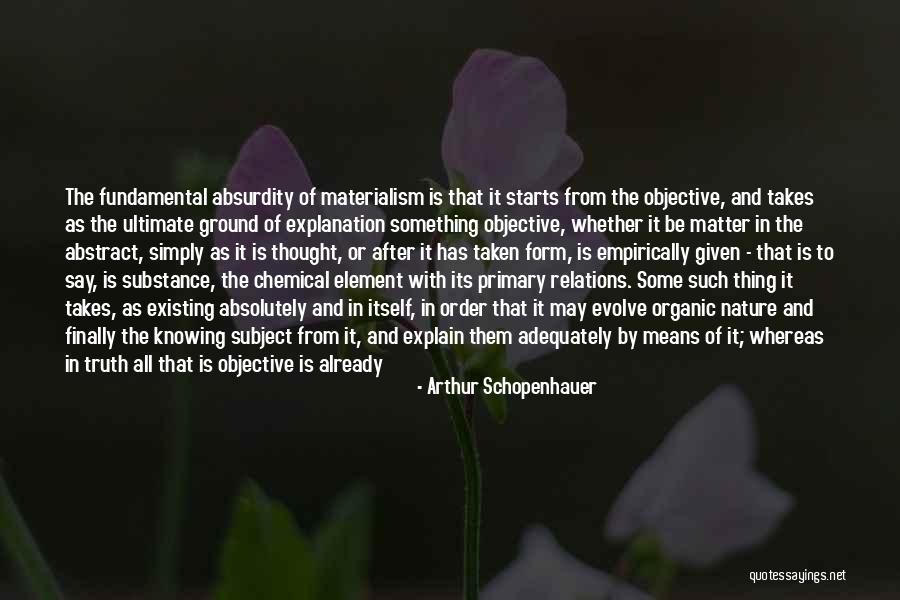 Order In Nature Quotes By Arthur Schopenhauer