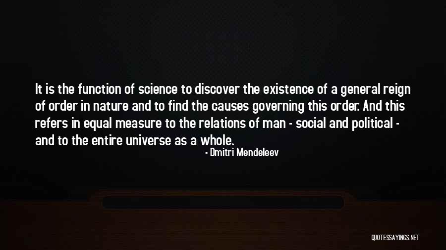 Order In Nature Quotes By Dmitri Mendeleev