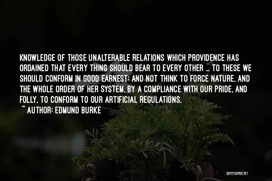 Order In Nature Quotes By Edmund Burke