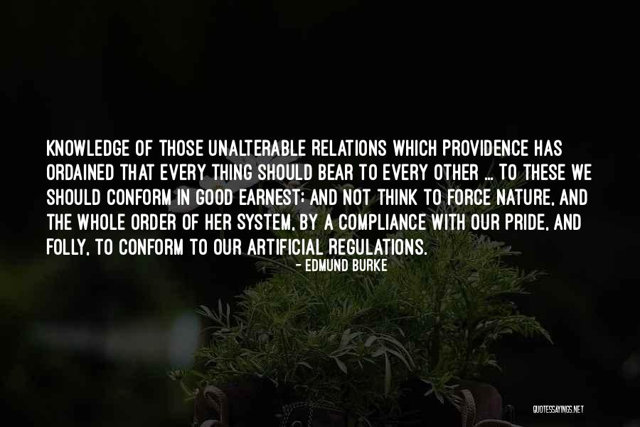 Order In Nature Quotes By Edmund Burke