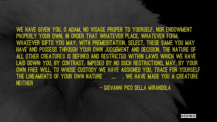 Order In Nature Quotes By Giovanni Pico Della Mirandola