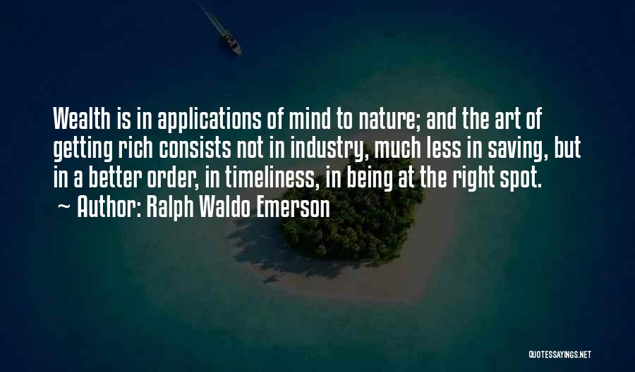 Order In Nature Quotes By Ralph Waldo Emerson