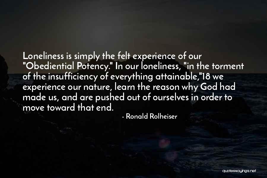 Order In Nature Quotes By Ronald Rolheiser