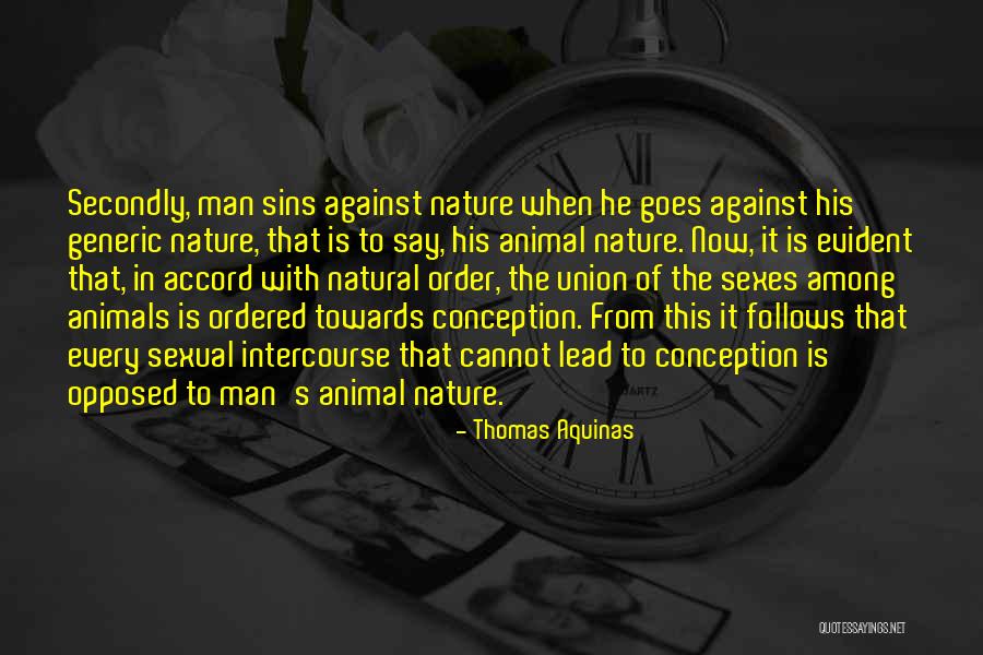 Order In Nature Quotes By Thomas Aquinas