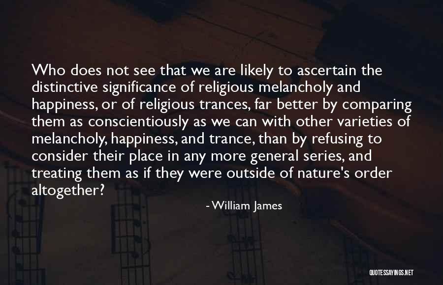 Order In Nature Quotes By William James