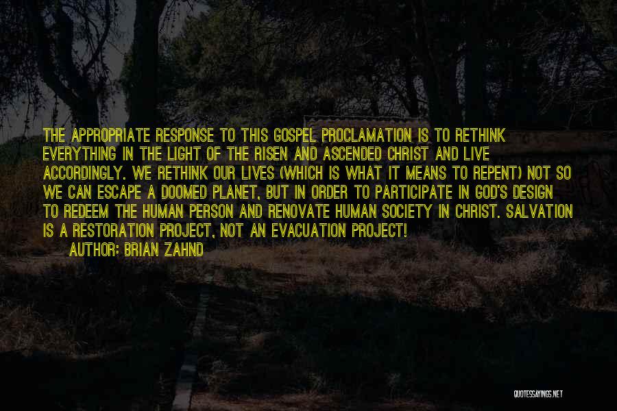 Order In Society Quotes By Brian Zahnd