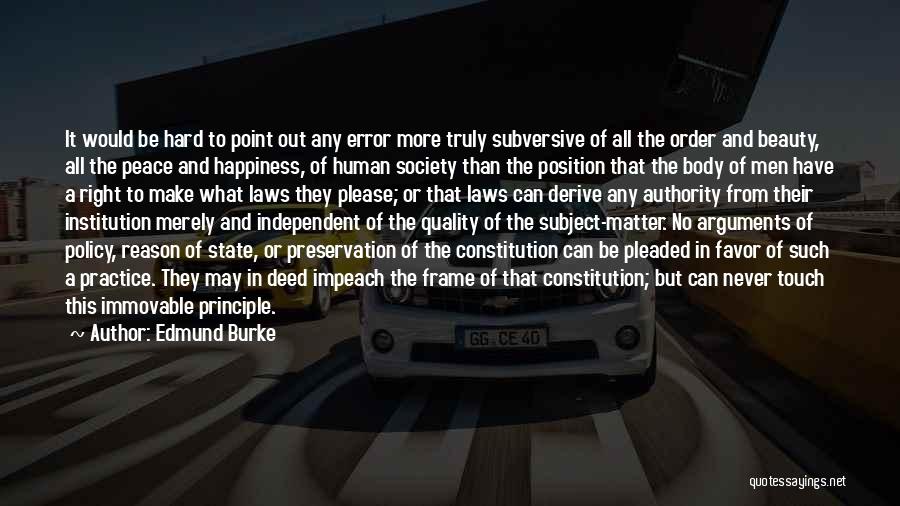 Order In Society Quotes By Edmund Burke