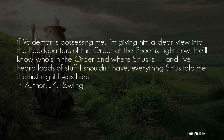 Order Of The Phoenix Sirius Quotes By J.K. Rowling