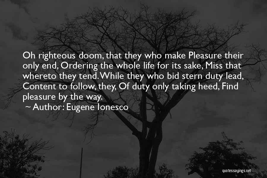 Ordering Quotes By Eugene Ionesco